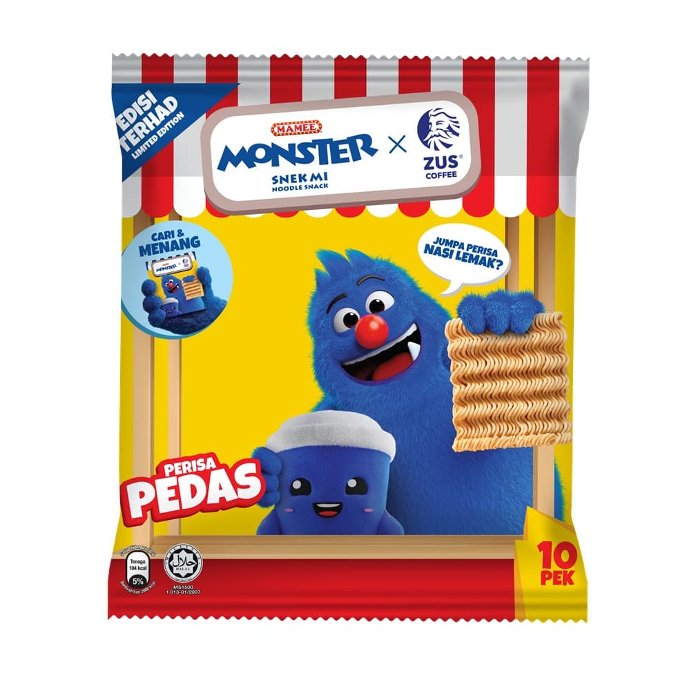 'Mamee Monster x ZUS Coffee' 'Mamee Monster x ZUS Coffee'
